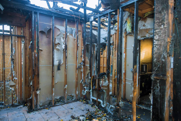 Professional Fire Damage Removal technician working in Houston, MS